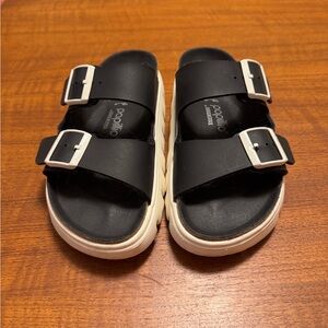 Birkenstock Papillio Black and White Sandals